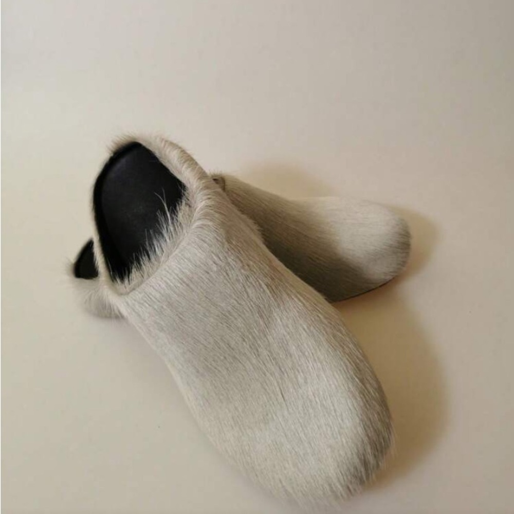 Faux Fur Slip-On Slippers